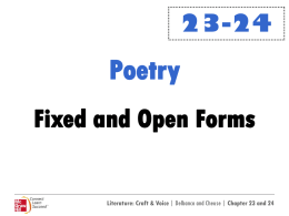 Fixed and Open Forms Powerpoint