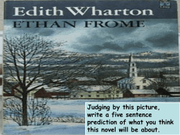 Ethan Frome vocab and questions