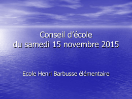 Document - Ecole Henri Barbusse Elémentaire