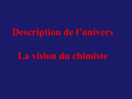 Présentation PowerPoint - Description de l`univers : la vision