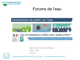 Le projet de plan de gestion des risques d`inondation