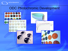 Photochromic - Optical Dynamics