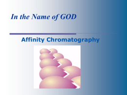 Affinty chromatography