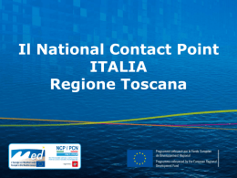 Il National Contact Point Italia Quali gli step
