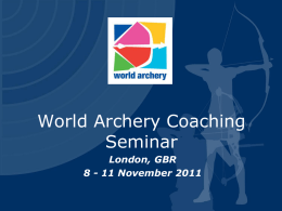 ARCHERY WORLD CUP