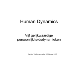 Human Dynamics - Reinder Vrielink