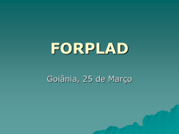 Apresentação Valeria FORPLAD -GO - Proad