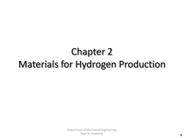Chapter 2 Materials for Hydrogen Production