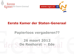 iPad in de Eerste Kamer - Otto Redegeld