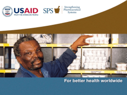 Pharmaceuticals & logistic mechanisms, Grace Adeye (SPS)