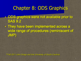 SAS Chapter 8 - University of South Carolina
