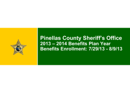 Flexible Spending Account - Pinellas County Sheriff`s Office