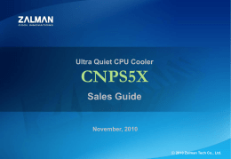 Ultra Quiet CPU Cooler CNPS5X 组件
