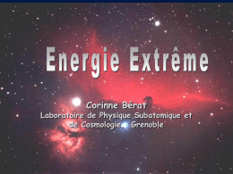 "Energies extrêmes" (fichier ppt)