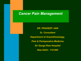 Flexibility is the key to managing cancer pain