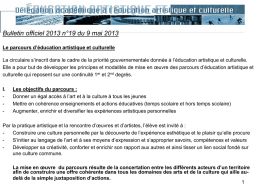Circulaire P.E.A.C. 9 mai 2013