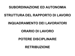 Potere disciplinare e contratto di lavoro