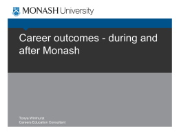 Career Gateway - Monash University