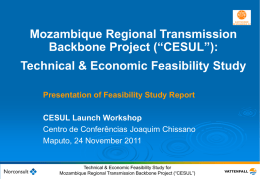 Mozambique Regional Transmission Backbone Project