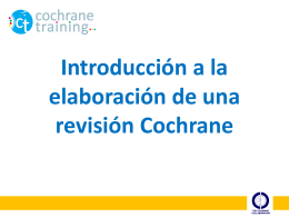 Obtención de datos - Cochrane Training