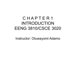 Chapter one - Introduction