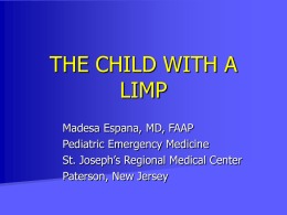 THE CHILD WITH A LIMP