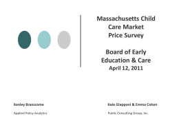 Market Rate Study - Child Care Circuit