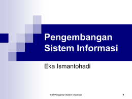 Pengembangan Sistem dan Pengadaan Informasi
