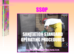 05 SSOP - European Food Safety