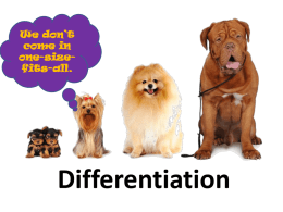 Differentiation PowerPoint