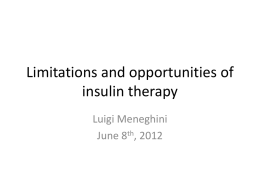 View Insulin Therapy Presentation