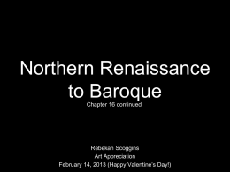 Northern Renaissance to Baroque Art Slideshow