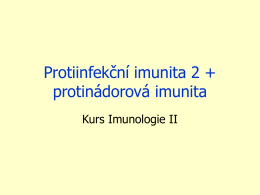 Infekční imunologie 2