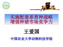 配套系猪育种 - 中国种猪信息网