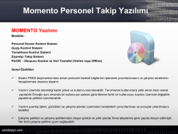 Momento Personel Takip Yazılımı