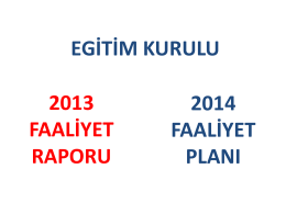 EGITIM-KURULU - Türkiye Masa Tenisi Federasyonu