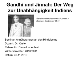 Gandhi und Jinnah: Der Weg zur Unabhängigkeit Indiens - RPI