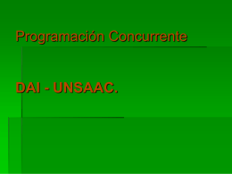 Programación Concurrente DAI - UNSAAC.
