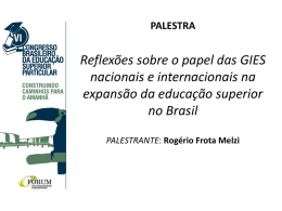 Rogério Frota Melzi - Congresso Brasileiro de Educação Superior