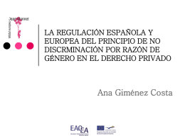 la regulación española y europea del principio