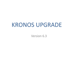 KRONOS Employee Instruction PowerPoint