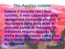 The apulian cuisine