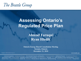 Presentation - Ontario Energy Board