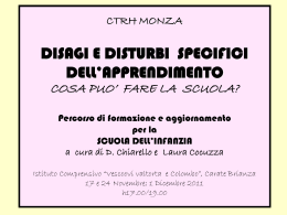 Le slide di Daniela Chiarello e Laura Cocuzza