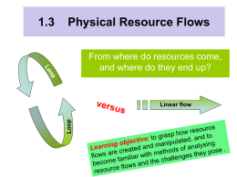 1.3 Physical Resource Flows