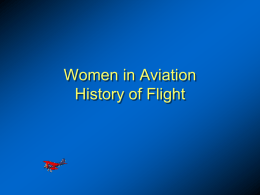 PowerPoint on the History of Women in Aviation