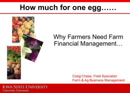 How much for one egg - Midwest Value Added Ag Conference