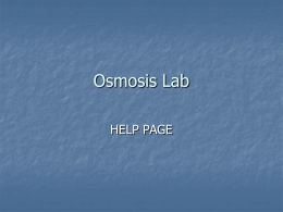 Osmosis Lab - BellevilleBiology.com