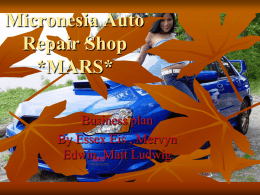 Micronesia Auto Repair Shop *MARS - College of Micronesia