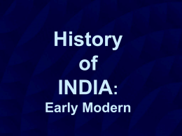 History of India - English Studies